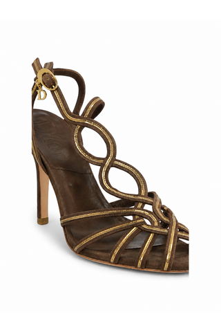 Christian Dior Downtown Suede / Calf-Skin Leather Sandals (CDW39)