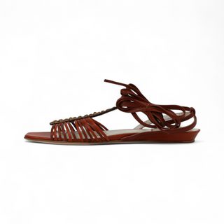 Christian Dior Flamenco Calf-Skin Leather Allegria Sandal (CDW63)-AmbrogioShoes