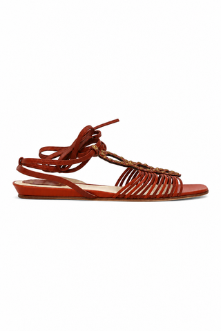 Christian Dior Flamenco Calf-Skin Leather Allegria Sandal (CDW63)