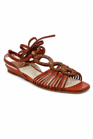 Christian Dior Flamenco Leather Allegria Sandal (CDW63)