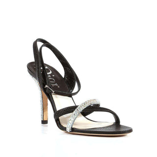 Christian Dior Hand Strass Mad Dior Black Strappy Shoes (CDW35)-AmbrogioShoes