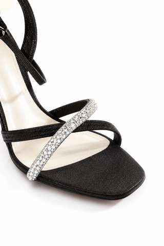 Christian Dior Mad Calf-Skin Leather Crystalized High-Heel Sandals (CDWCRY35)