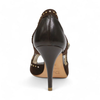 Christian Dior Suede / Calf-Skin Leather PeepToe Sandals (CDW37)-AmbrogioShoes