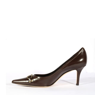 Christian Dior shoes for women Spirit Escarpin Marron pumps 8cm (CDW52)-AmbrogioShoes