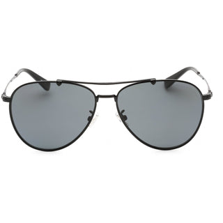 Coach 0HC7136 Sunglasses Satin Black / Dark Gray Polarized Unisex-AmbrogioShoes