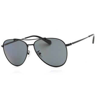 Coach 0HC7136 Sunglasses Satin Black / Dark Gray Polarized Unisex-AmbrogioShoes