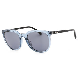 Coach 0HC8384U Sunglasses Transparent Blue / Blue Solid Unisex-AmbrogioShoes