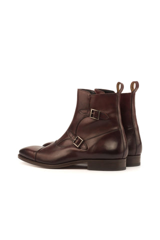 Como Argegno Leather Octavian Buckle Boots (CM1008)