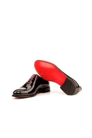 Como Balbianello Suede / Patent Leather Whole-Cut Oxford (CM1014)-AmbrogioShoes