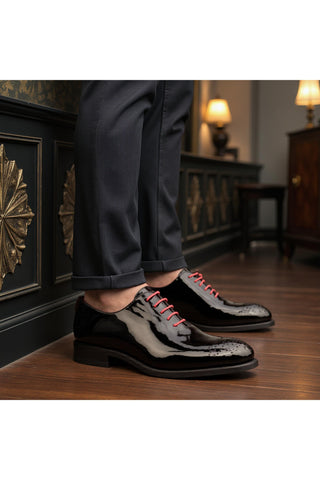 Como Balbianello Suede / Patent Leather Whole-Cut Oxford (CM1014)-AmbrogioShoes