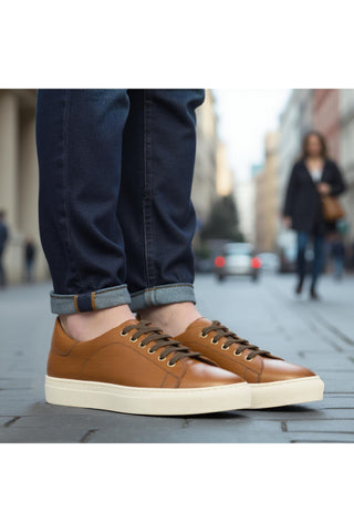 Como Domaso Calf-Skin Leather Trainer Sneaker (CM1013)