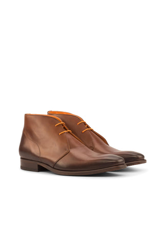 Como Tremezzo Calf-Skin Leather Chukka Boot (CM1003)-AmbrogioShoes