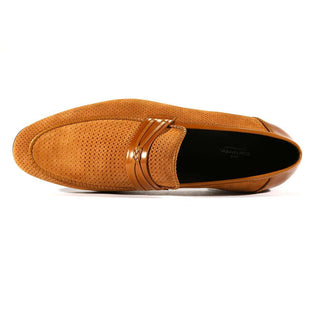 Corrente 3417HS Perforated Suede Leather Loafers (CRT1000)-AmbrogioShoes