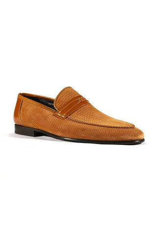 Corrente 3417HS Perforated Suede Loafers (CRT1000)-AmbrogioShoes