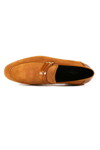 Corrente 3417HS Perforated Suede Loafers (CRT1000)-AmbrogioShoes