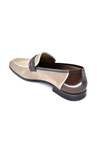 Corrente 3417HS Perforated Suede Loafers (CRT1000)-AmbrogioShoes