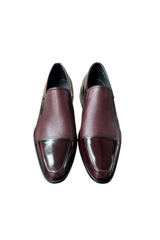 Corrente 3519 Leather Loafer - Burgundy