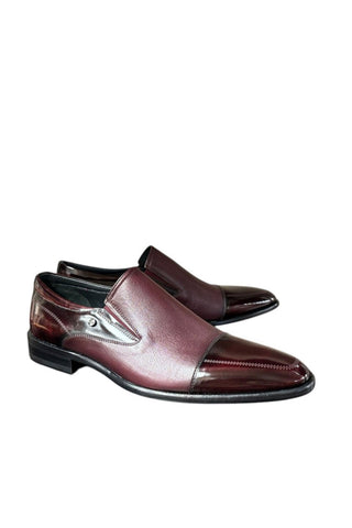 Corrente 3519 Leather Loafer - Burgundy