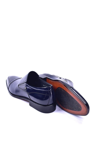 Corrente 3519 Leather Loafer - Navy