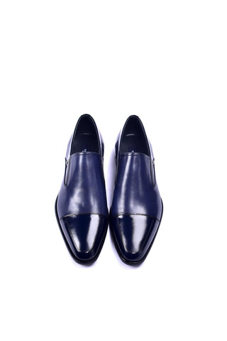Corrente 3519 Leather Loafer - Navy