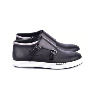 Corrente 4302 Men's Shoes Calf-Skin Leather Hightop Sneakers (CRT1509)-AmbrogioShoes