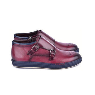 Corrente 4302 Men's Shoes Calf-Skin Leather Hightop Sneakers (CRT1509)-AmbrogioShoes