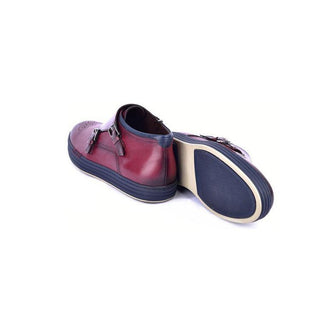 Corrente 4302 Men's Shoes Calf-Skin Leather Hightop Sneakers (CRT1509)-AmbrogioShoes