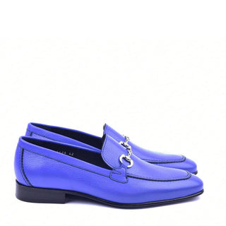 Corrente 4428 Men's Shoes Grain Calf-Skin Leather Horse-Bit Loafers (CRT1344)-AmbrogioShoes