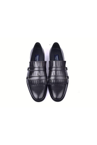Corrente 5211 Calf-Skin Leather Kilt Buckles Loafers (CRT1497)-AmbrogioShoes