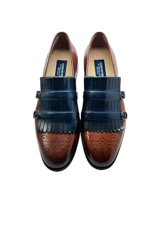 Corrente 5211 Calf-Skin Leather Kilt Buckles Loafers (CRT1497)-AmbrogioShoes