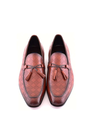 Corrente 5509 Leather Loafer - Tan