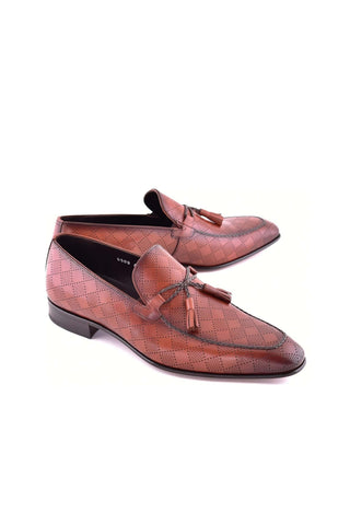 Corrente 5509 Leather Loafer - Tan