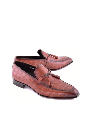 Corrente 5509 Leather Loafer - Tan