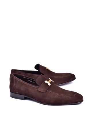 Corrente 5760S Suede Loafer - Brown