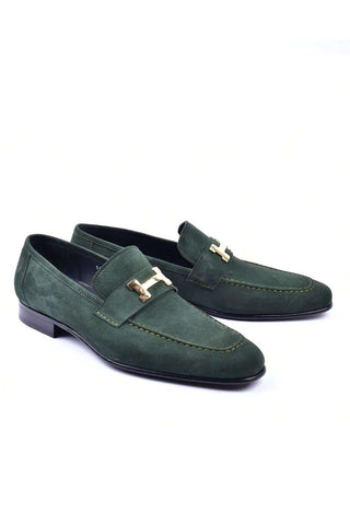 Corrente 5760S Suede Loafer - Green