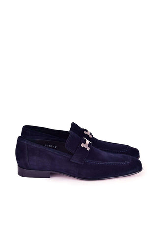 Corrente 5760S Suede Loafer - Navy
