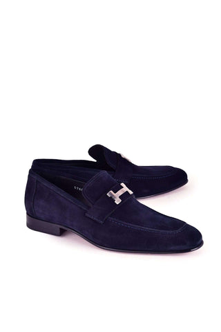 Corrente 5760S Suede Loafer - Navy