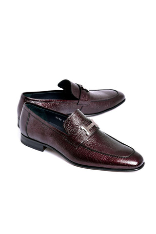 Corrente 5760V Men’s Shoes Vita Calf-Skin Leather H Buckle Loafer (CRT1529)-AmbrogioShoes