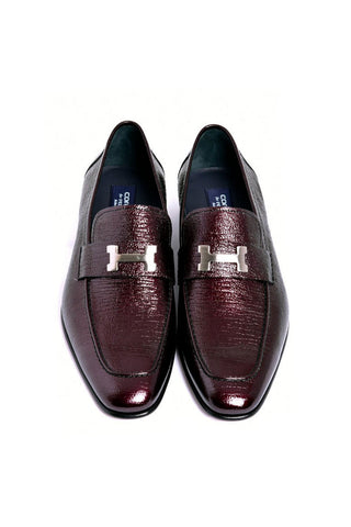 Corrente 5760V Men’s Shoes Vita Calf-Skin Leather H Buckle Loafer (CRT1529)-AmbrogioShoes