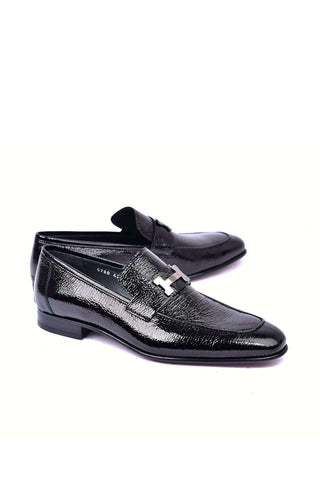 Corrente 5760V Vita Leather Loafer - Black