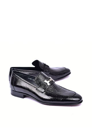 Corrente 5760V Vita Leather Loafer - Black