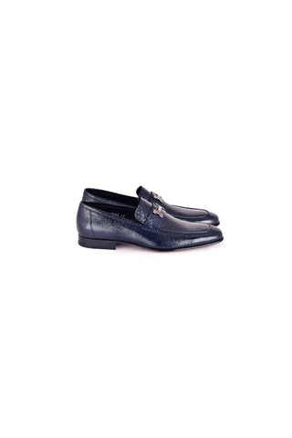 Corrente 5760V Vita Leather Loafer - Navy