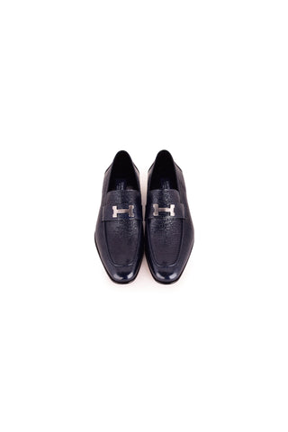 Corrente 5760V Vita Leather Loafer - Navy