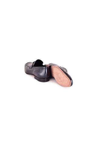 Corrente 5760V Vita Leather Loafer - Navy