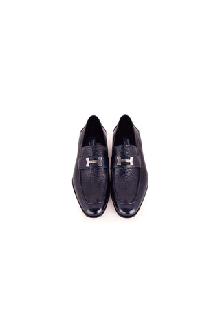 Corrente 5760V Vita Leather Loafer - Navy