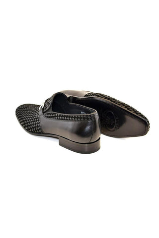 Corrente 5776 Woven Suede / Leather Horse-Bit Loafer