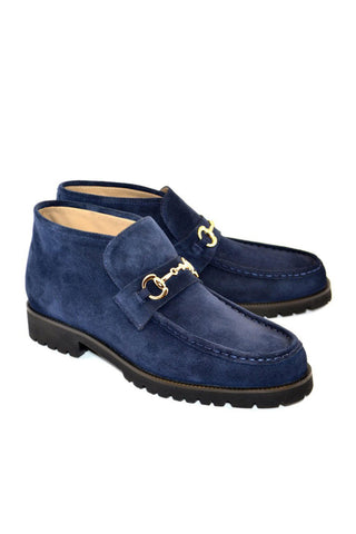 Corrente 5786S Suede Bit Buckle Ankle Boots (CRT1320)-AmbrogioShoes