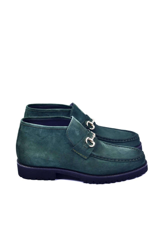 Corrente 5786S Suede Horse-Bit Boot - Green