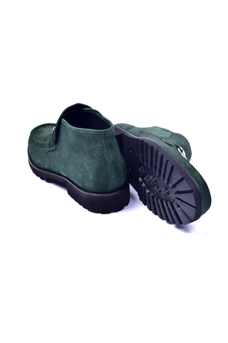 Corrente 5786S Suede Leather Horse-Bit Boot - Green