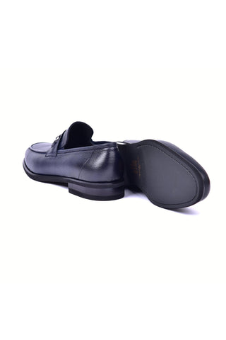 Corrente 5844 Deer Horse-Bit Loafer - Navy
